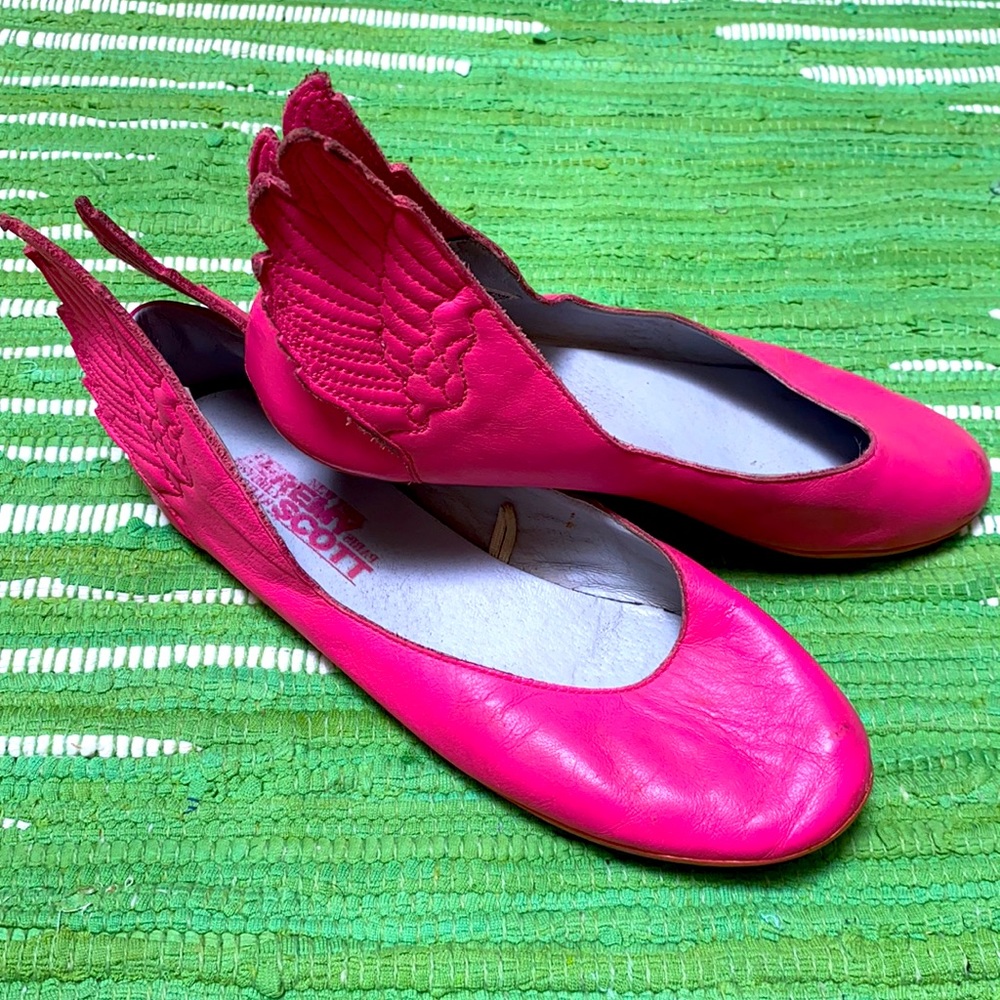 Hot pink ballet flats